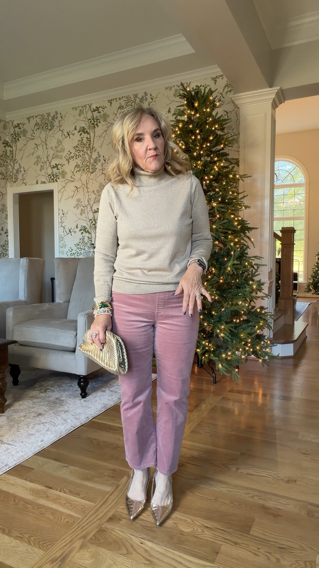 @chicos holiday styles can be easily worn long past December 
30% off sitewide! 
All sizes are 1.0 regular except:
Pink velvet pullon pants size .5 
Black pants size 1.0 petite 
20% off on my jewelry code NANETTE20

#LTKOver40 #LTKHoliday #LTKSaleAlert