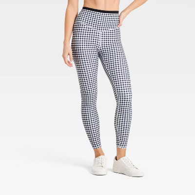 Women's High-Rise Piped 7/8 Leggings - JoyLab™ Black L | Target