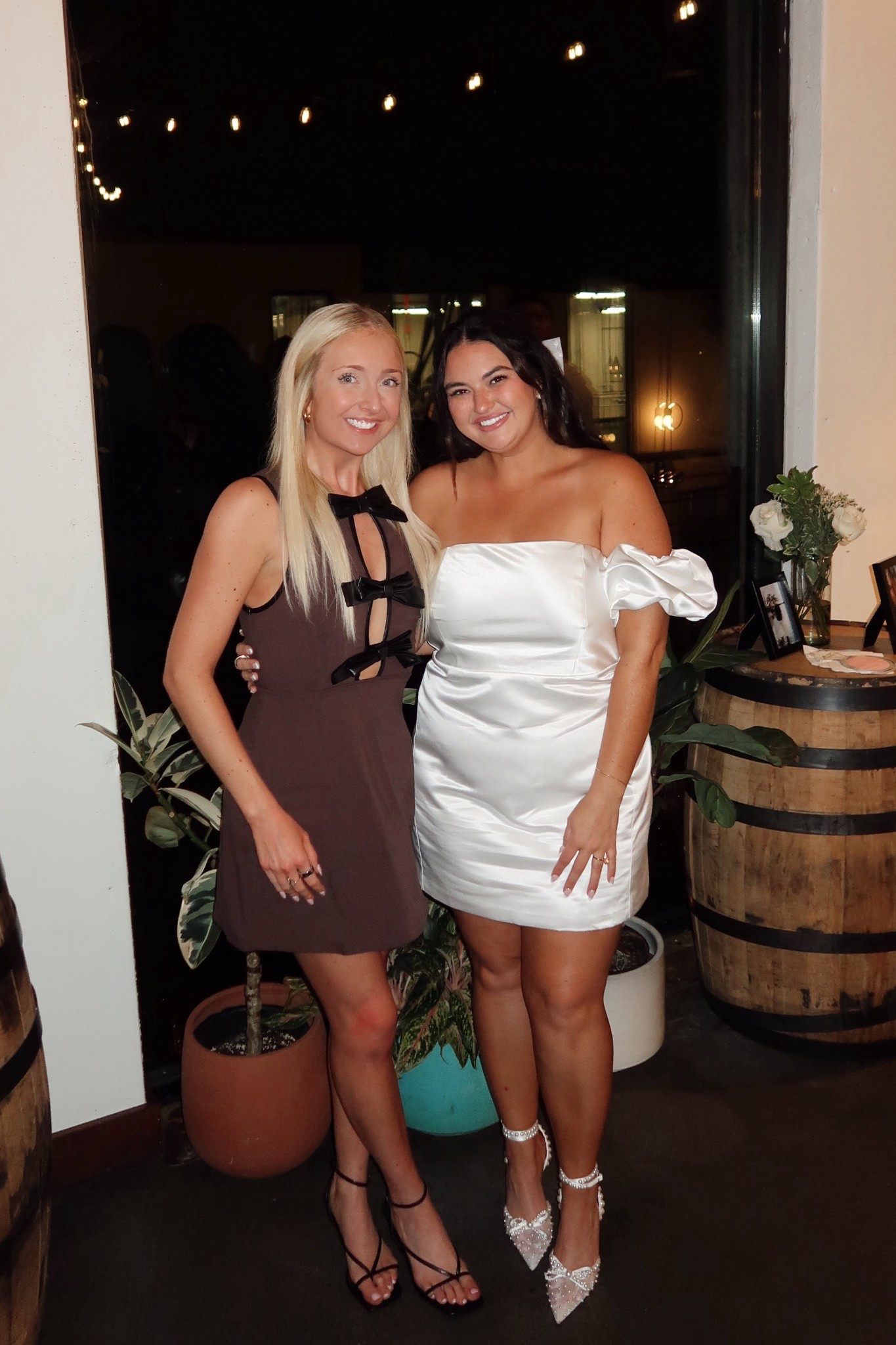 Wearing an XS and size 8 in the shoes!

Fall Rehearsal Dinner Dress - Welcome Party Dress - Weworewhat Faux Leather Bow Cut Out Mini Dress

#LTKFallSale #LTKWedding #LTKSeasonal