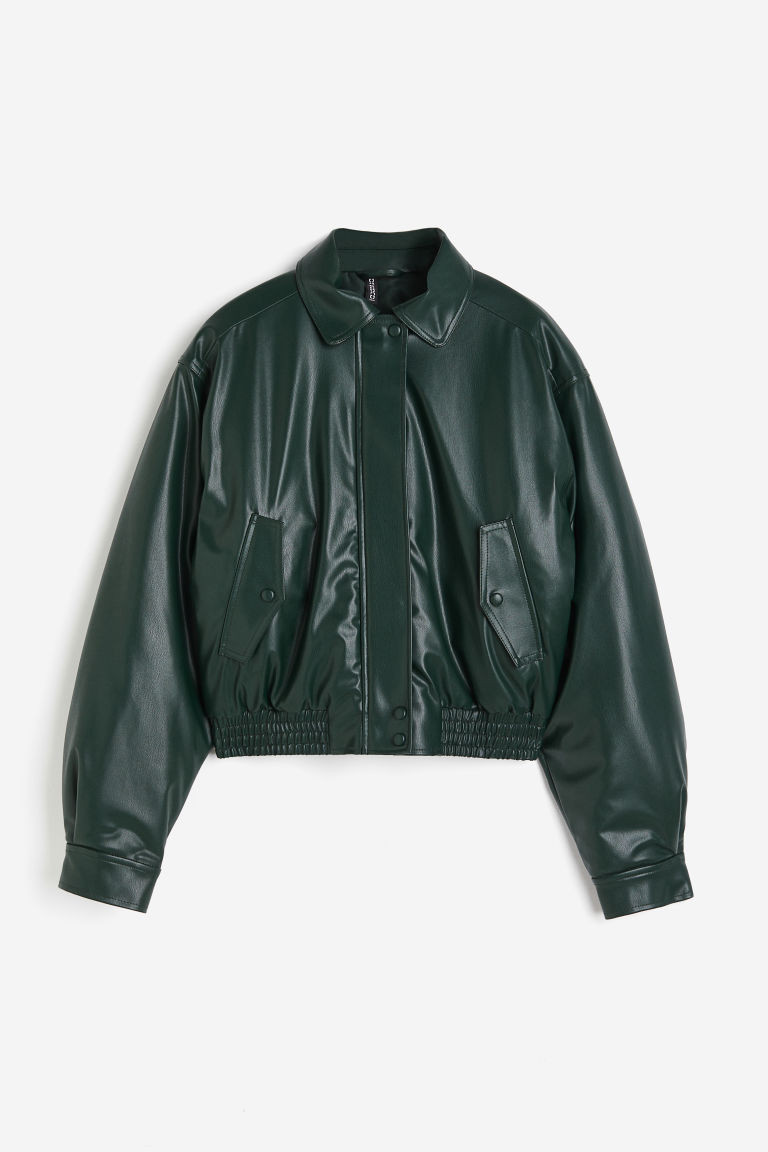 H & M - Beschichtete Jacke - Grün - Damen | H&M (DE, AT, CH, NL, FI)