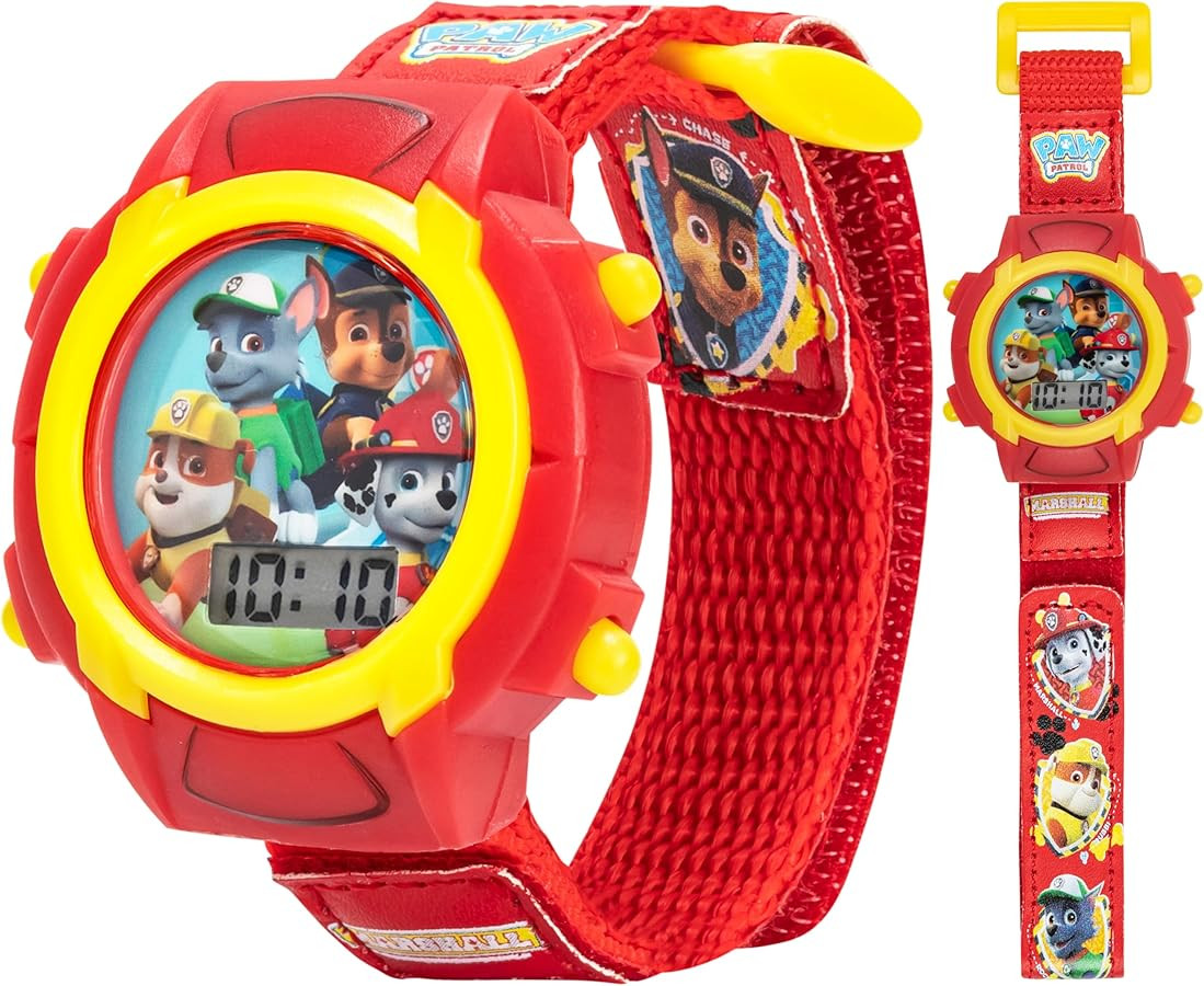 Nickelodeon Paw Patrol Kids Digital Watch with LCD Display, Velcro Strap, Chase, Marshall, Rubble... | Amazon (US)