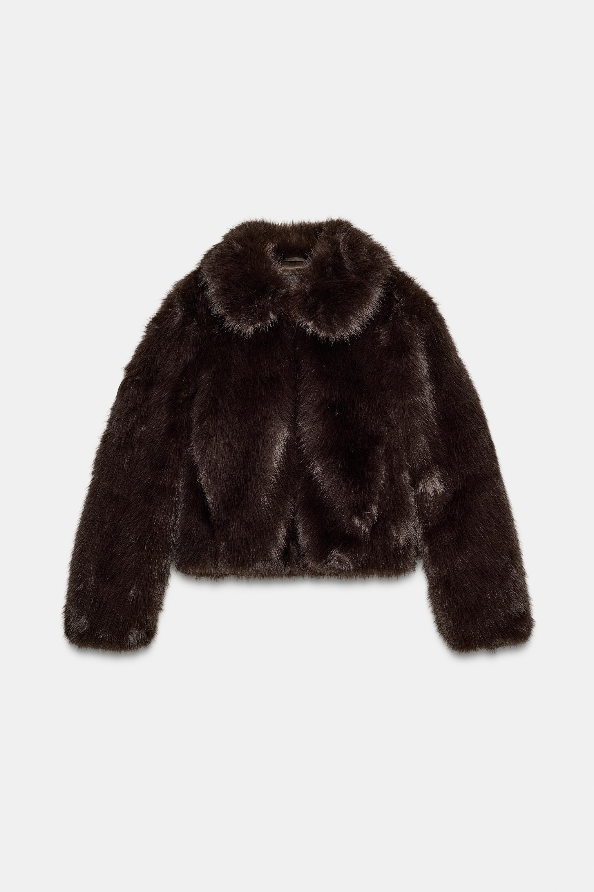 SHORT FAUX FUR COAT | Zara US