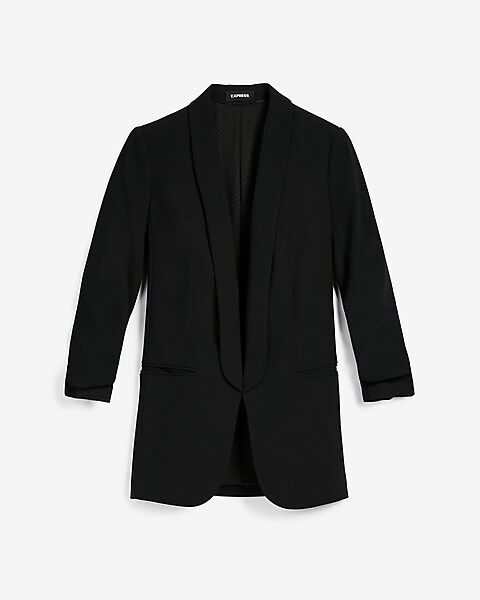 Rolled Sleeve Boyfriend Blazer | Express