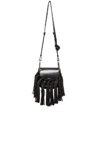 Chloe Mini Hudson Braided Leather & Suede Bag in Black | FWRD 