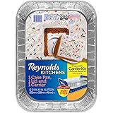 Reynolds Kitchens Bakeware Aluminum Pans with Carriers & Lids, 12 3/4 x 9 Inch, 1 Count | Amazon (US)
