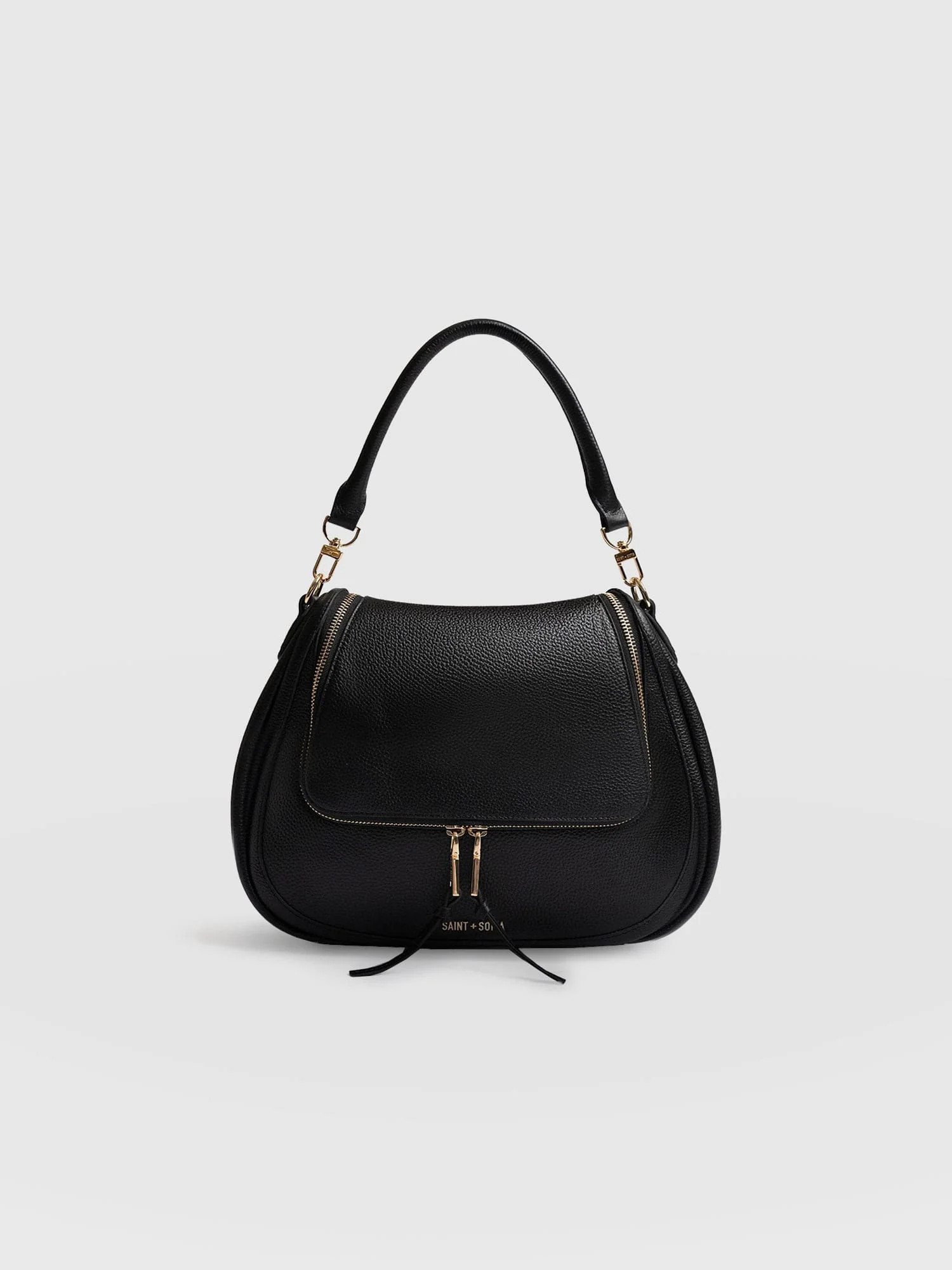 Marlowe Messenger Bag - Black | Saint + Sofia