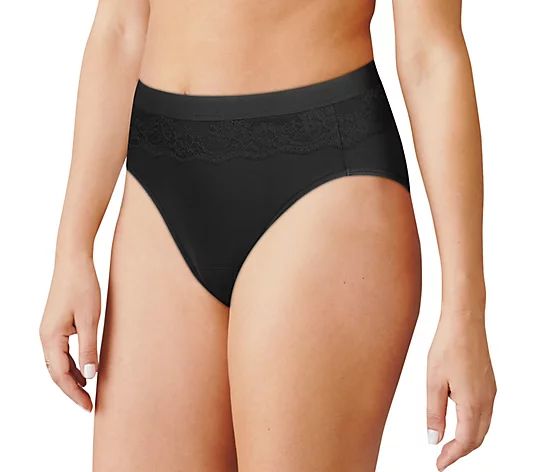 Bali Beautifully Confident S/3 Leak Protection Hi-Cut Panties - QVC.com | QVC