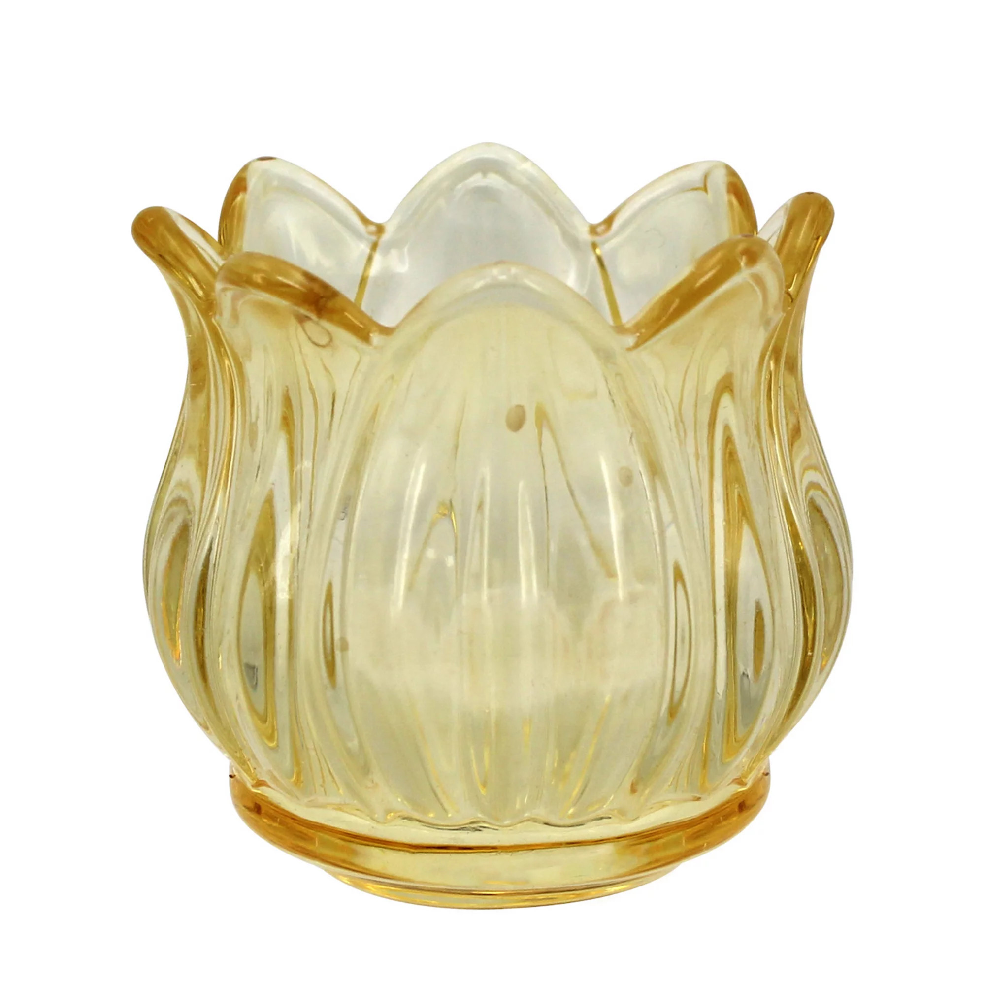 Celebrate Together Easter Yellow Glass Tulip Votive Holder | Kohl's