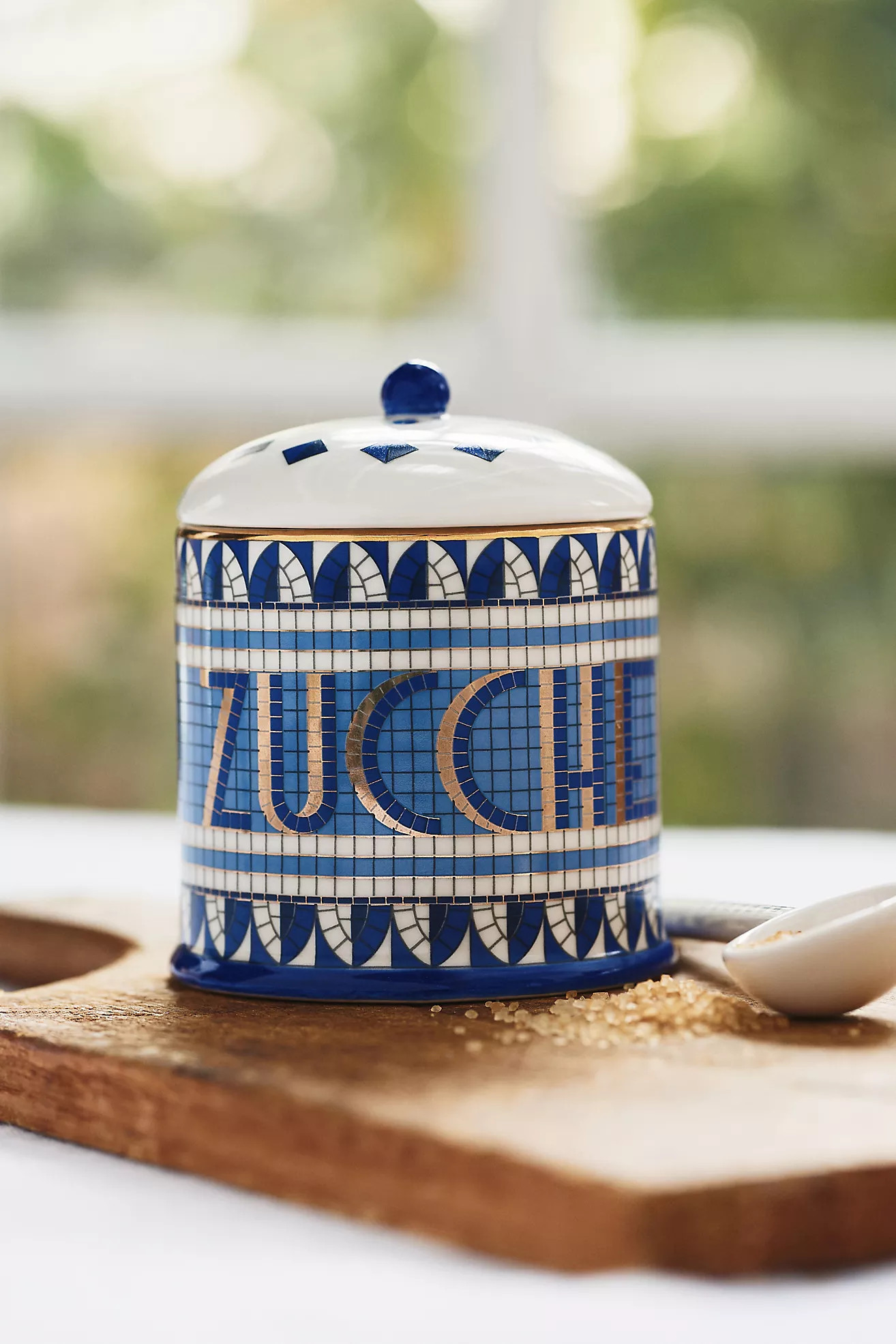 The Bistro Tile Stoneware Sugar Serve Set: Italia Edition | Anthropologie (US)