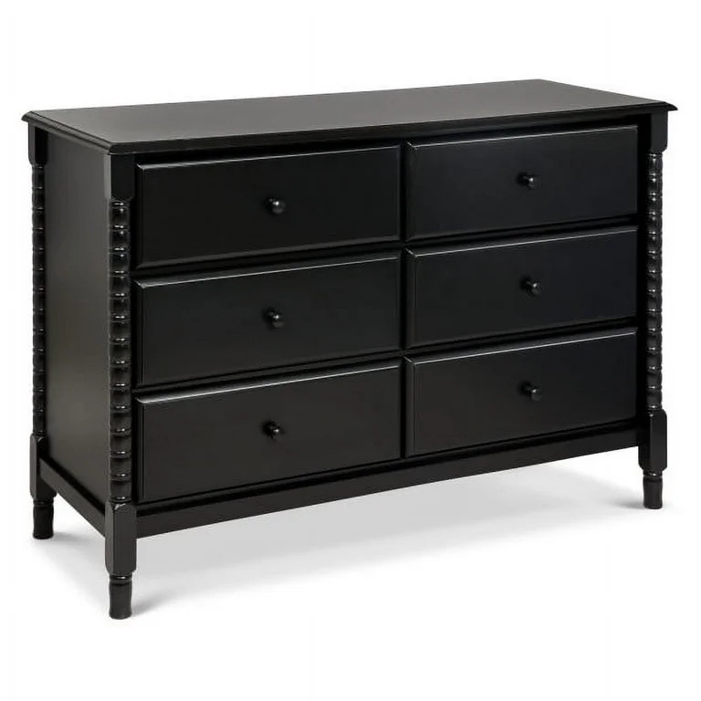 DaVinci Jenny Lind Spindle 6-Drawer Dresser in Ebony | Walmart (US)