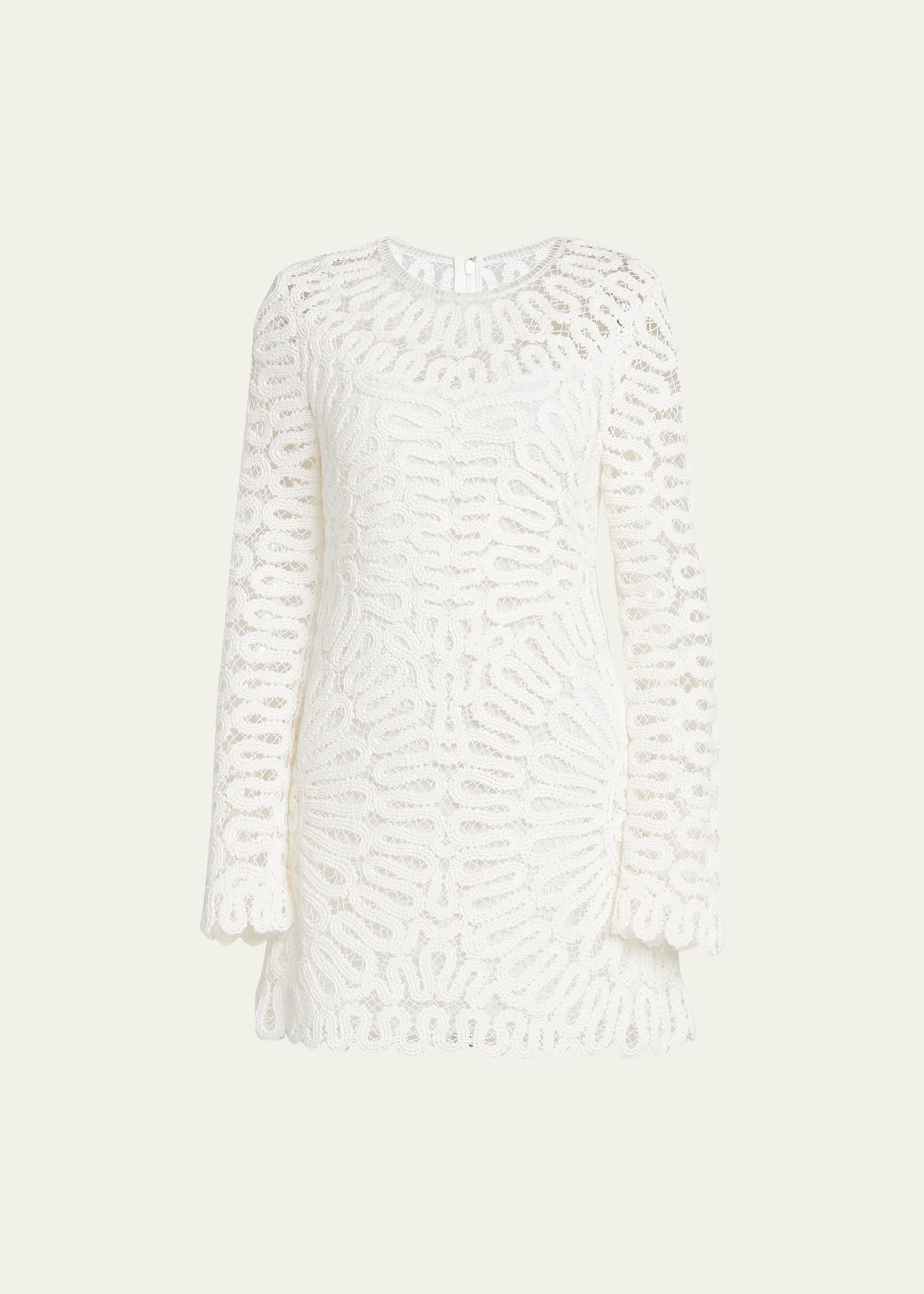 SIMKHAI Mccall Cage Crochet Mini Dress | Bergdorf Goodman