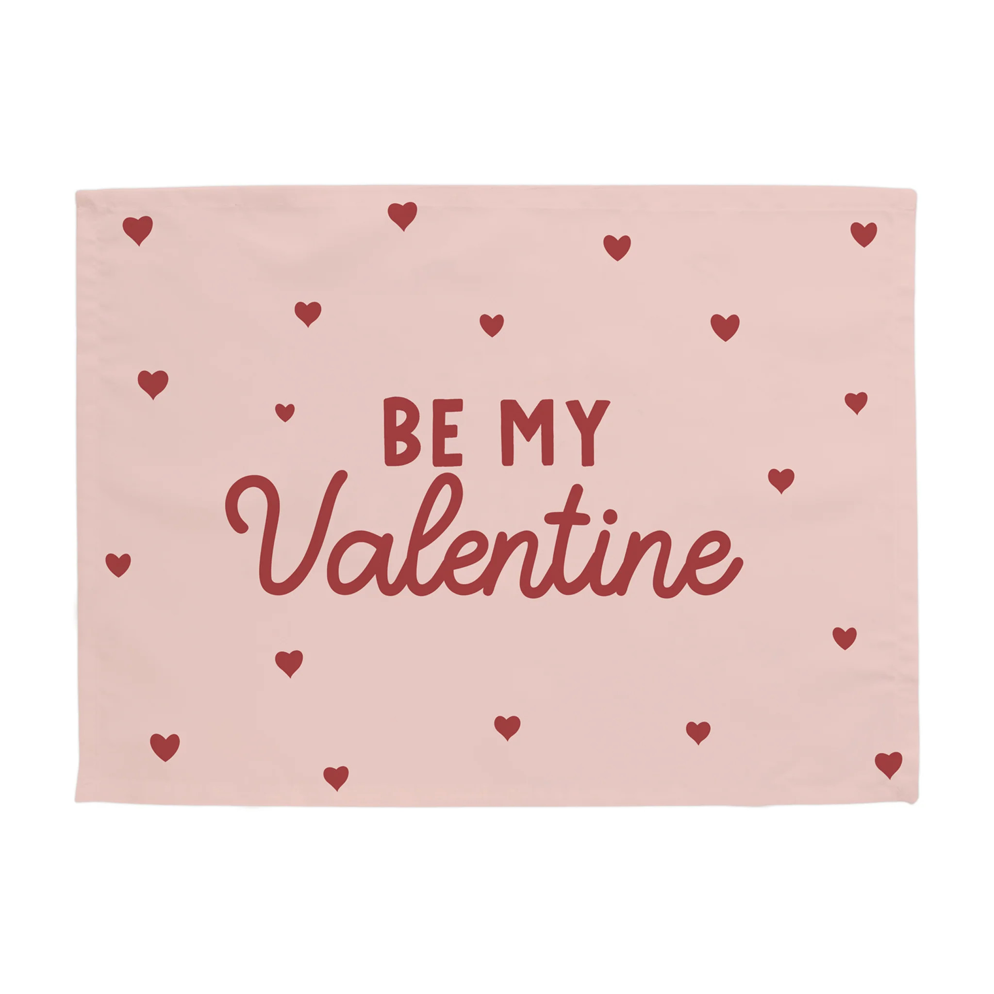 {Pink} Be My Valentine Banner | Hunny Prints
