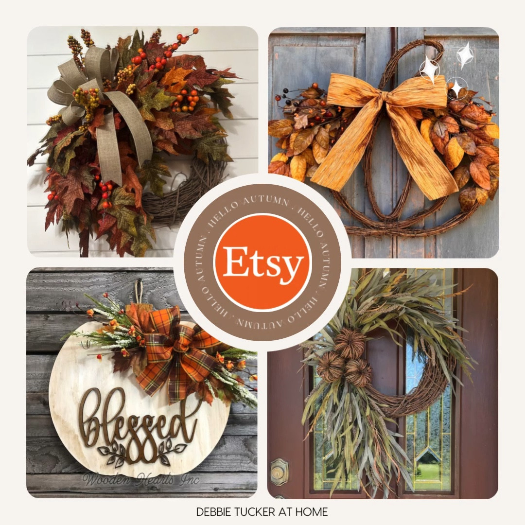 More fall decor for your front door! This bunch is handcrafted from Etsy shops. Pumpkins, leaves, autumn colors, they have it all!

#falldecor #fallwreath

#LTKHome #LTKSeasonal