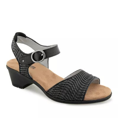 JBU Women's Jule Casual Heel Sandals, Black, 9.5M | Belk