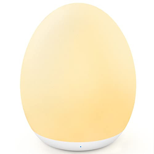 MediAcous Night Light for Kids, Baby Egg Light for Nursery, 7 Colors Changing & Stepless Dimming, Soft Silicone Touch Night Lamp with 1 Hour Timer, Rechargeable Nursery Night for Breastfeeding | Amazon (US)