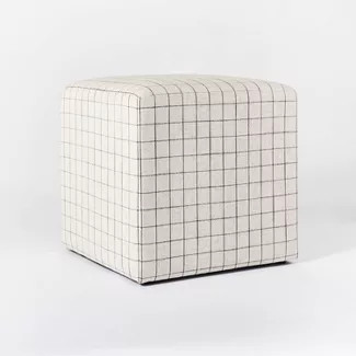Lynwood Square Upholstered Cube - Threshold™ designed with Studio McGee | Target