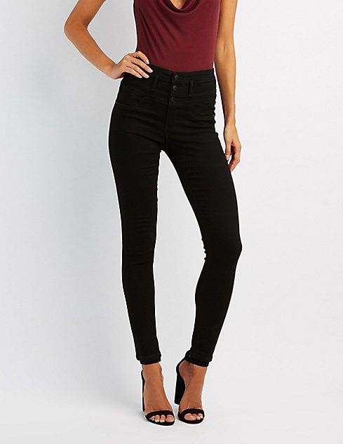 Refuge Hi-Waist Skinny Jeans | Charlotte Russe