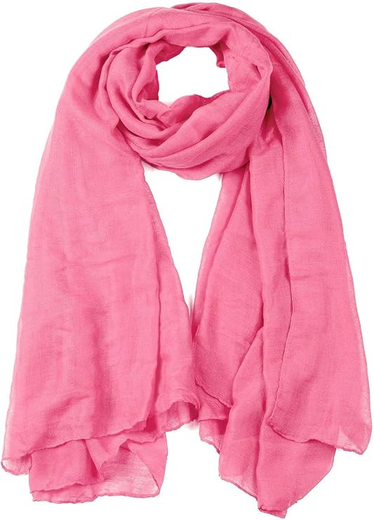 uxcell Women Lightweight Super Large Summer Beach Wrap Scarves Solid Color Soft Long Shawl | Amazon (US)