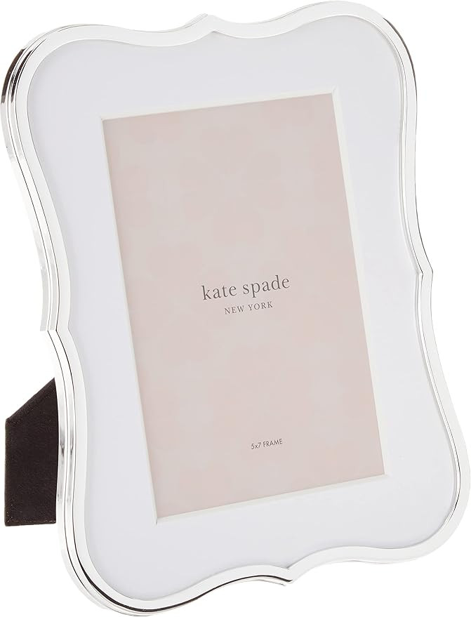 Kate Spade New York Crown Point Silver-Plate Picture Frame, 5" x 7" | Amazon (US)