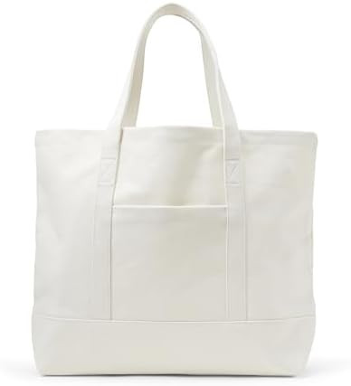 Amazon Essentials Bolsa de lona unisex para adultos, grande, resistente, color natural, talla ún... | Amazon (US)