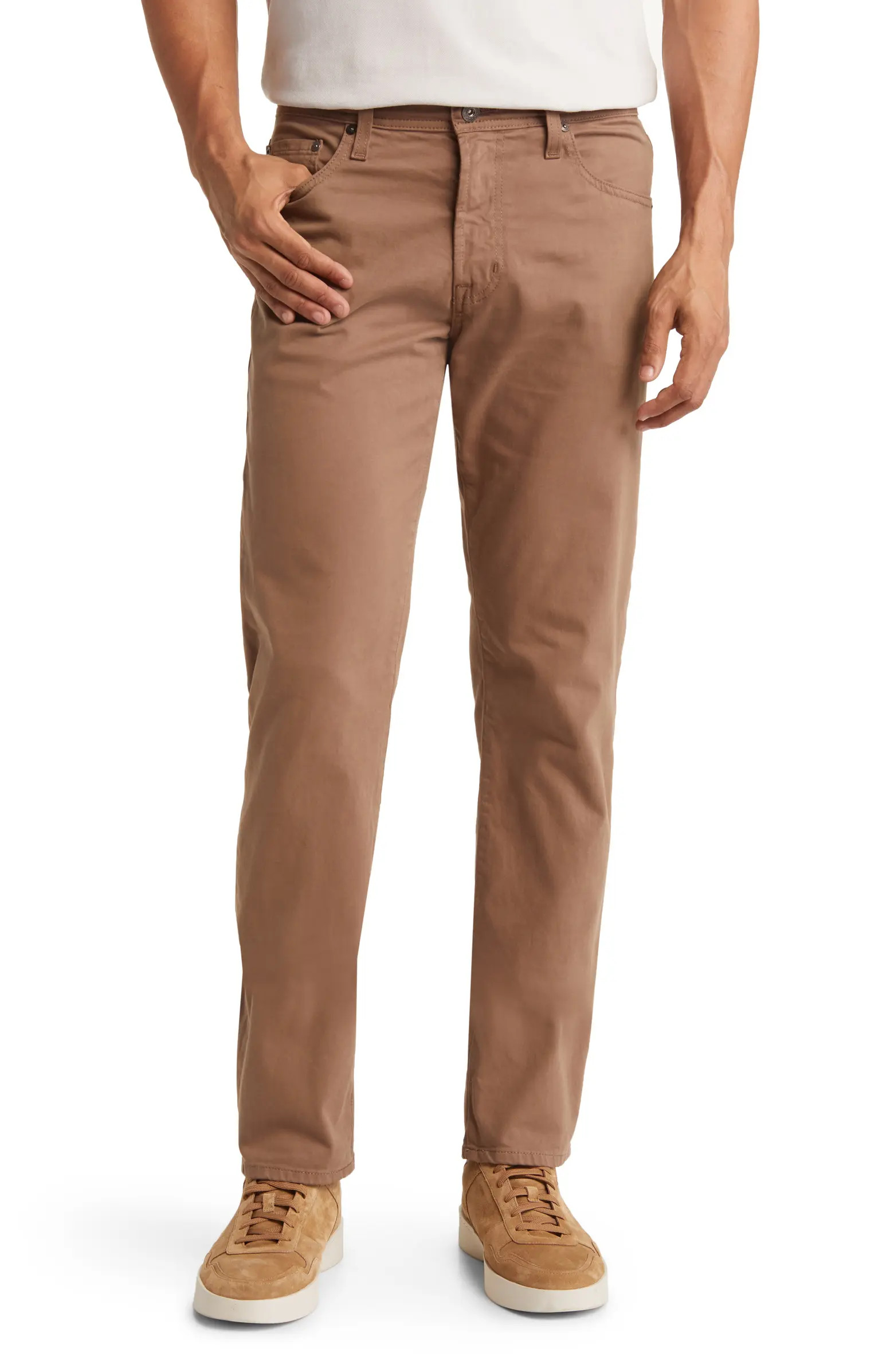 Tellis Sueded Stretch Sateen Slim Leg Pants | Nordstrom