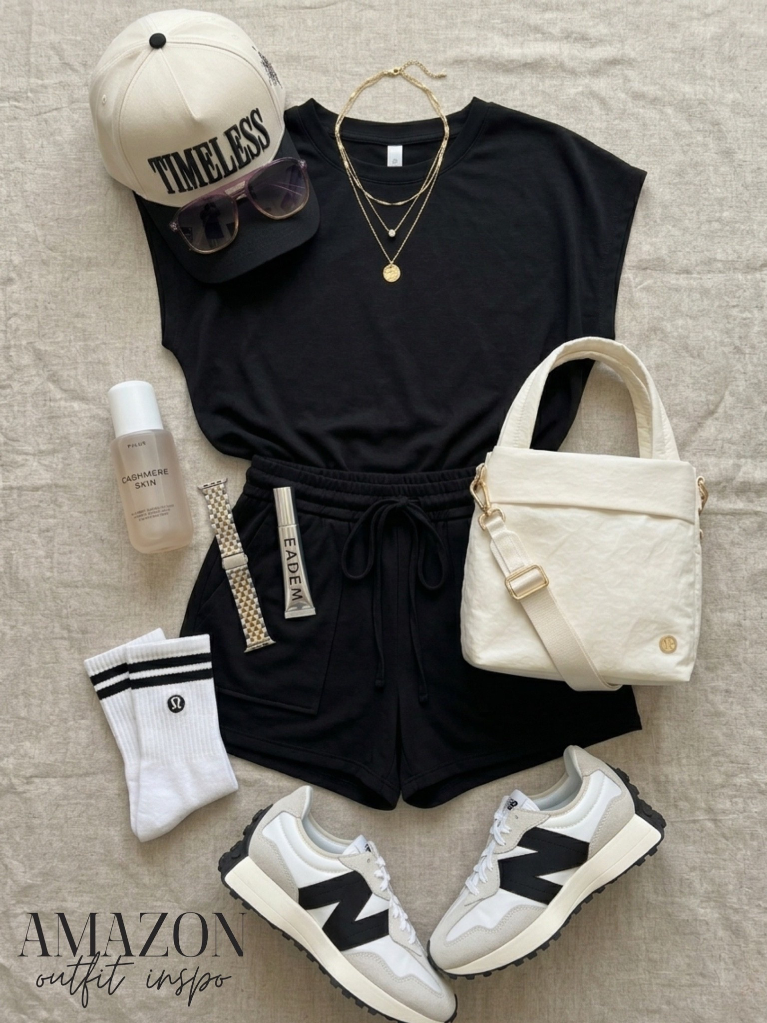 Sporty chic outfit inspo from Amazon with elevated accessories 🤍 this matching set is over 40% off rn‼️

#LTKootd #LTKdayinmylife #LTKfitnessgoals