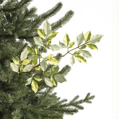 Glitter Ash Leaf Stems, Set of Six | Frontgate