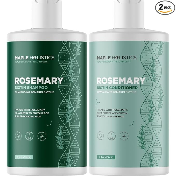 Biotin Rosemary Shampoo and Conditioner Set - Vegan Biotin Shampoo and Conditioner Set Volumizing... | Amazon (US)