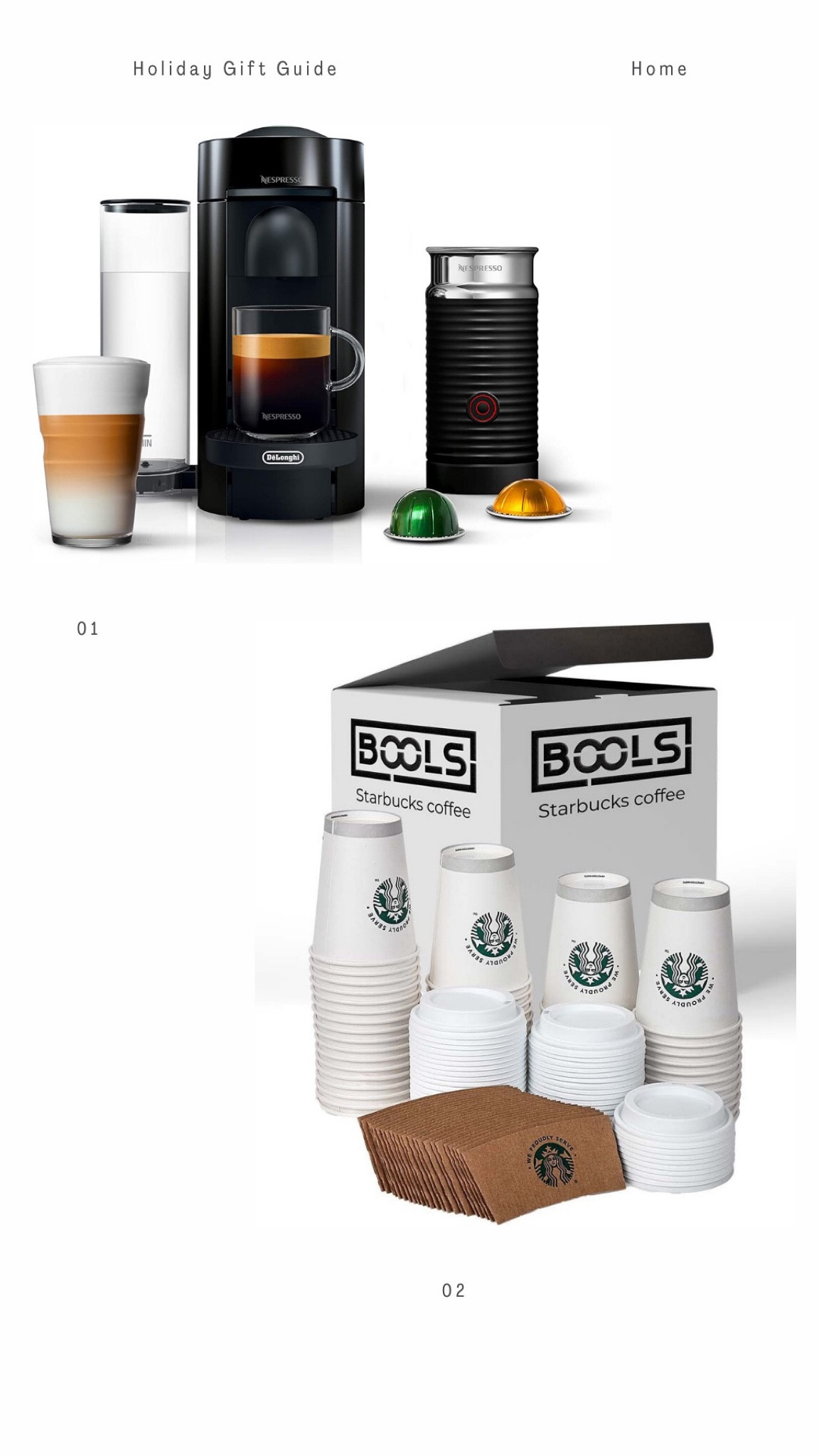 1 - Nespresso Vertuo Coffee and Espresso Machine 
2 - Disposable Cups 

#primeday2022

#LTKHoliday #LTKhome #LTKSeasonal
