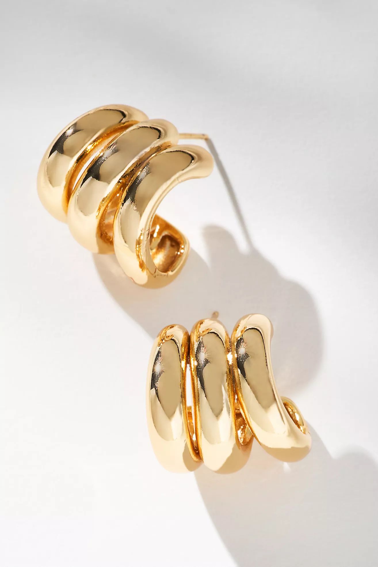 Triple Loop Huggie Earrings | Anthropologie (US)