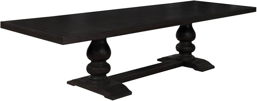 Coaster Furniture Phelps Rectangular Antique Noir Dining Table 30" H x 42" W x 123" D Brown 12123... | Amazon (US)