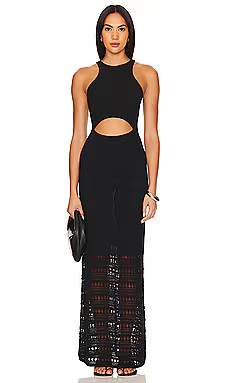 House of Harlow 1960 x REVOLVE Carlena Maxi Knit Dress in Black from Revolve.com | Revolve Clothing (Global)