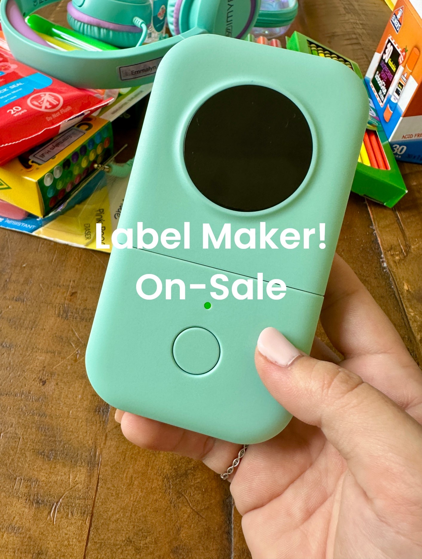 I just saw my label maker is ON SALE!!

Back-to-school prep is in full swing over here ✏️📚 and my secret weapon? This compact little label maker. No more handwriting a hundred names, just print, stick, and done. Perfect for lunch boxes, water bottles, folders, and every random supply that needs to make it back home.

#LTKBacktoSchool #LTKFinds #LabelMaker #MomLifeHacks #BacktoSchool

#LTKFamily #LTKSaleAlert #LTKKids