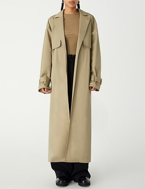 Misha Meverick Cotton Trench Coat | David Jones | David Jones (Australia & New Zealand)