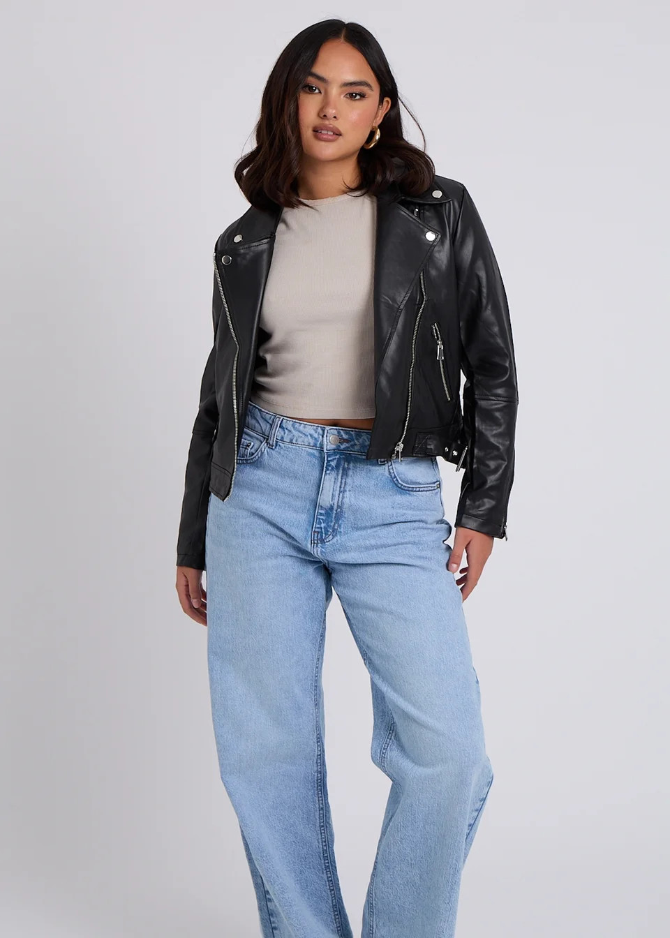 Urban Bliss Black Faux Leather Jacket | Matalan (UK)