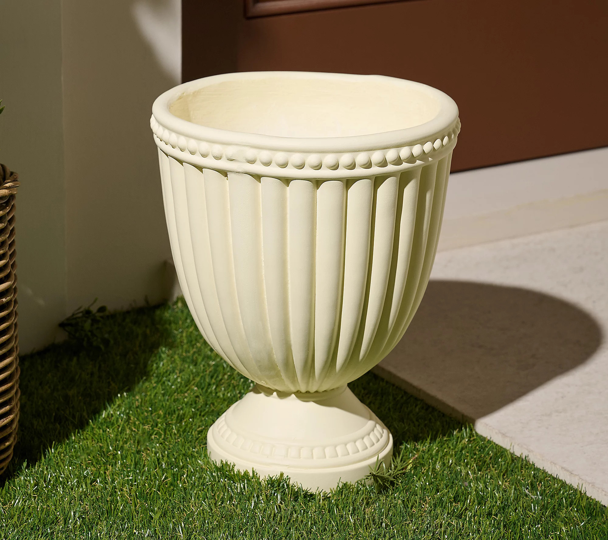 Wicker Park 12"" Indoor/Outdoor Small Decorative Urn | QVC