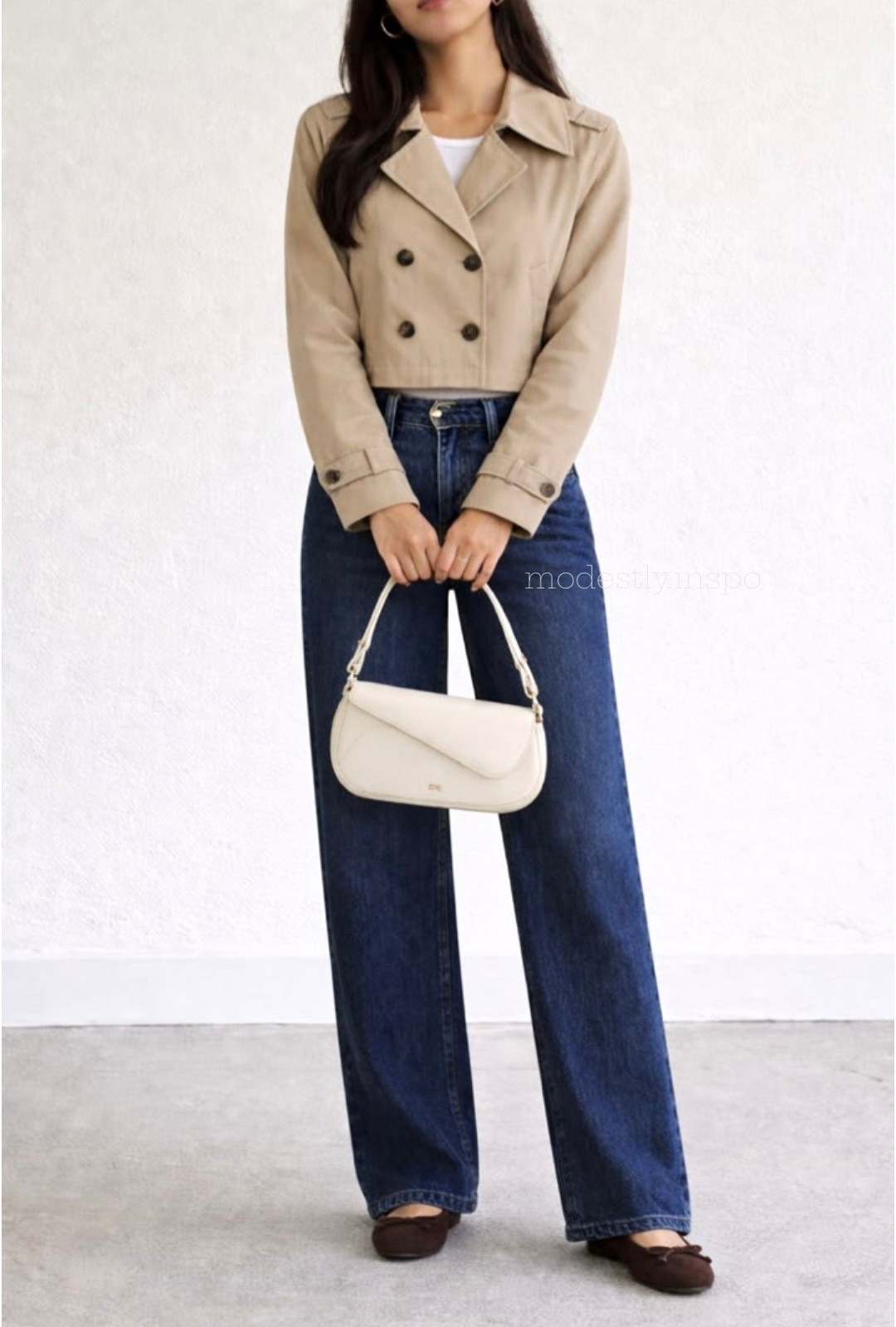 cropped trench coat, Abercrombie jeans, dark wash jeans, jw pei bag, beige trench coat, suede brown flats, ballet flats, brown flats, casual looks, spring fashion, fall fashion, what to wear, outfit ideas, ootd, outfit inspo, modest fashion, styling tips

#LTKSaleAlert #LTKgrwm #LTKootd