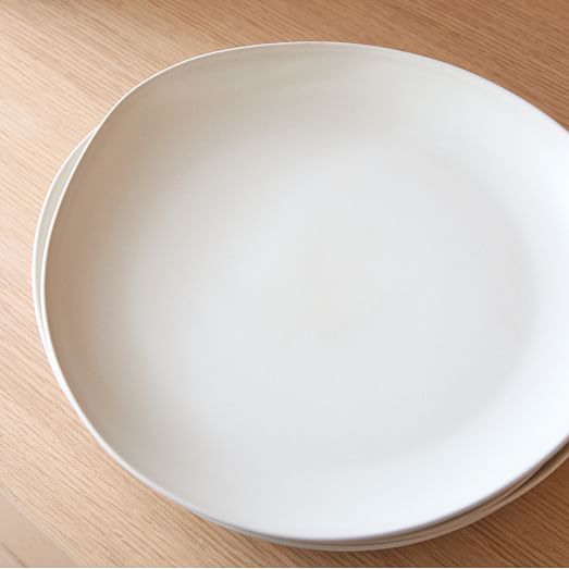 Organic Shaped Matte Dinner Plates (Set of 4) | West Elm (US)