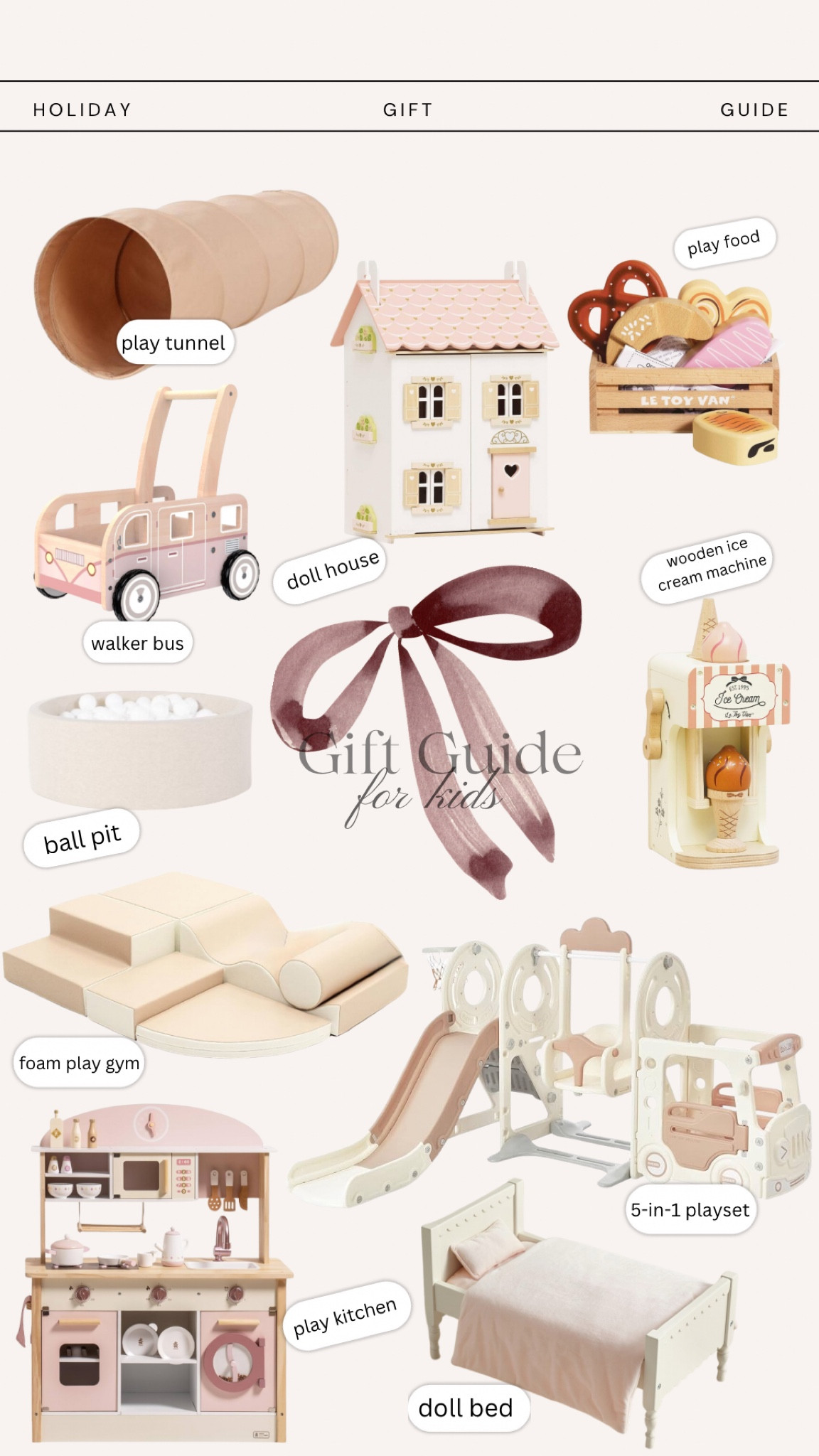 Gift guide for kids  🤍 

Gift guide 
Kids gift guide 
Gift guide ideas 
Girls 
Toddler girls 

#LTKHoliday #LTKKids #LTKGiftGuide