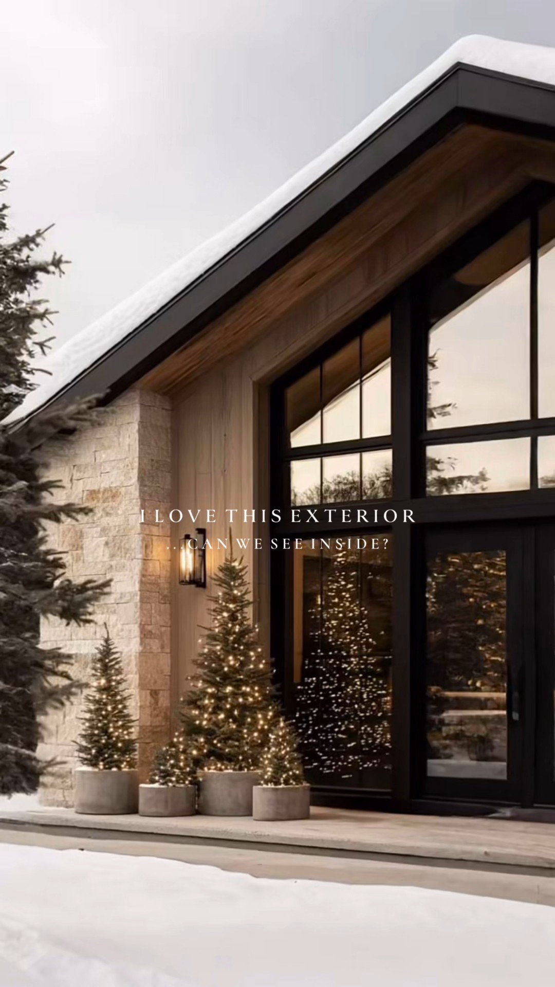 𝘵𝘩𝘦 𝘤𝘰𝘻𝘪𝘦𝘴𝘵 𝘤𝘢𝘣𝘪𝘯 𝘢𝘵 𝘊𝘩𝘳𝘪𝘴𝘵𝘮𝘢𝘴𝘵𝘪𝘮𝘦 ✨

This |modern organic| design combines warm stone + wood accents with timeless, natural Christmas decor. A dreamy combination 🤍