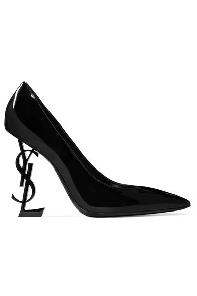 Saint Laurent - Opyum Patent-leather Pumps - Black | NET-A-PORTER (US)