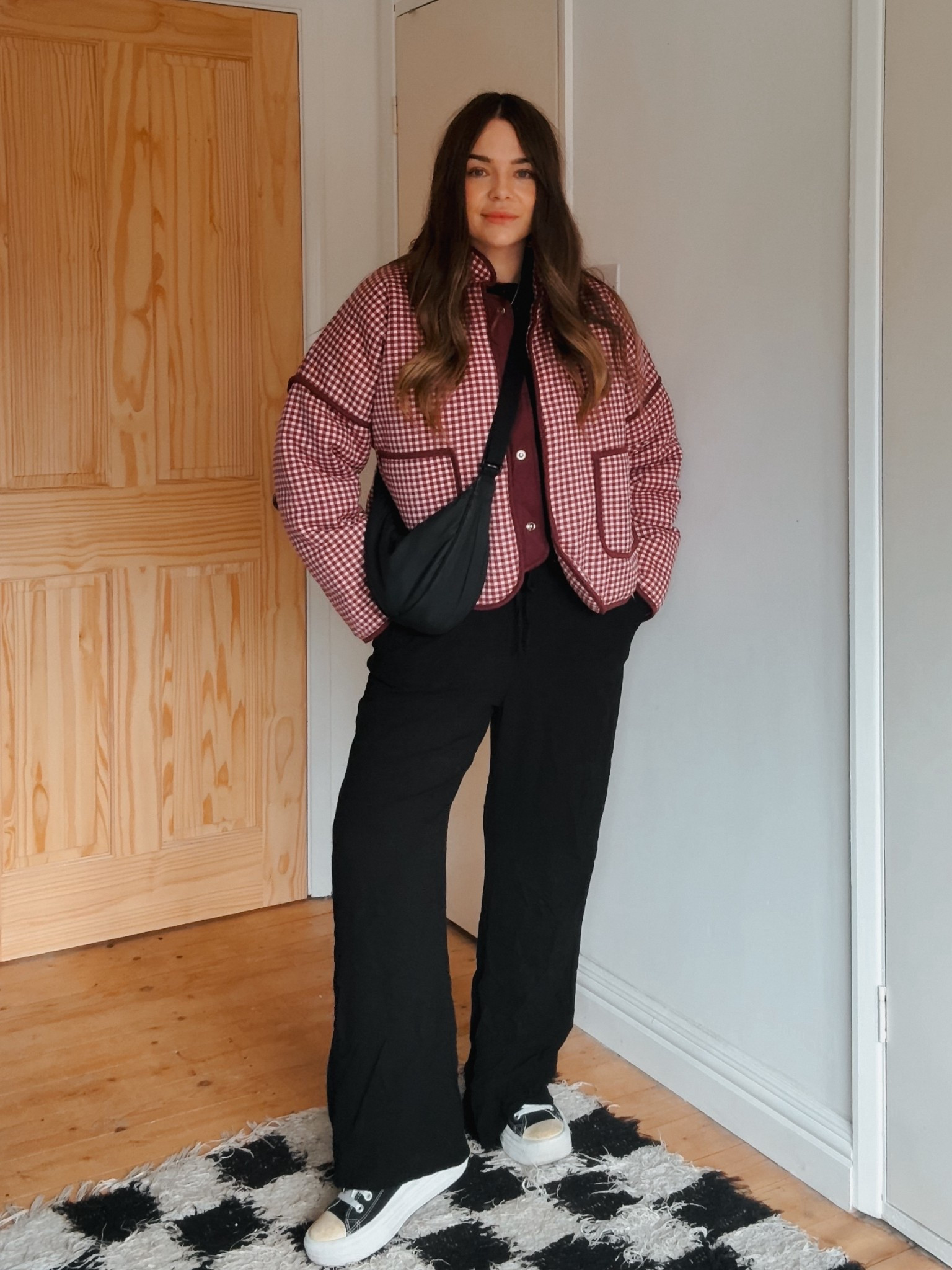 Upping my jacket game with this super cute little gingham number! 

Burgundy, autumn outfit, jacket, coat, crop jacket, autumn outfit uk, gingham, gingham jacket, gingham coat, black trousers, linen trousers

#LTKuk #LTKautumn