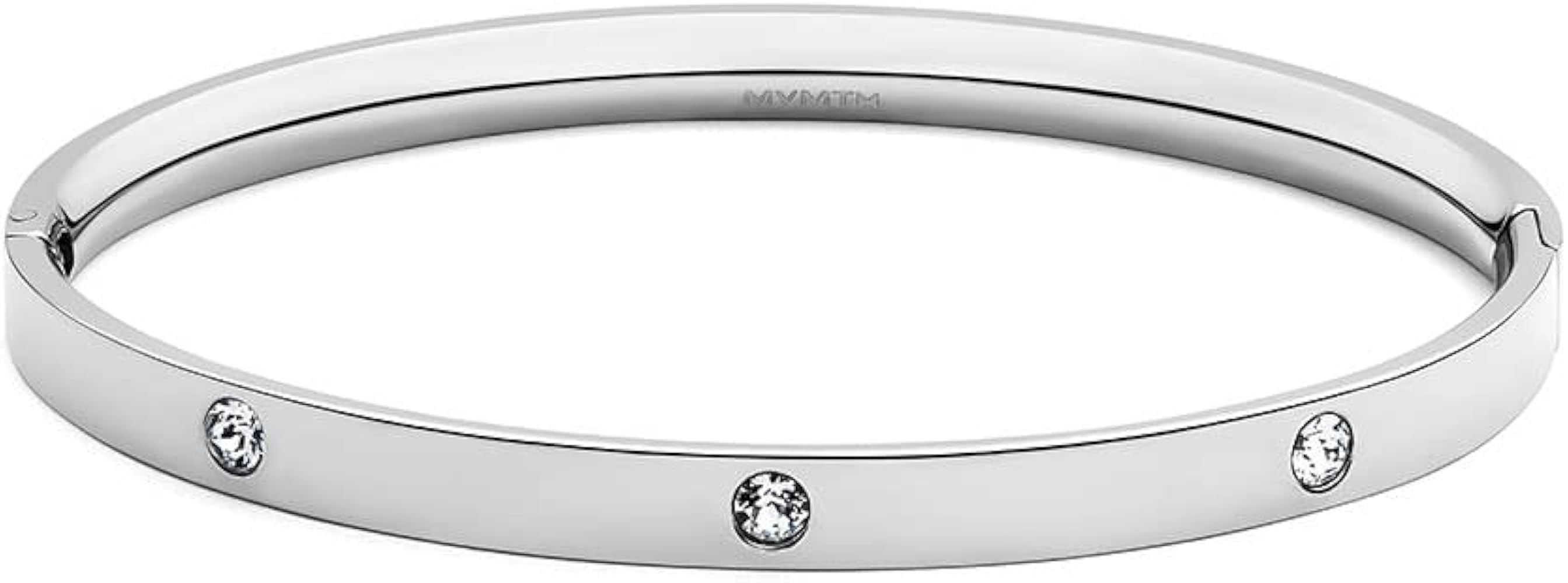 MVMT Women's Crystal Ellipse Stainless Steel Bangle | Amazon (US)