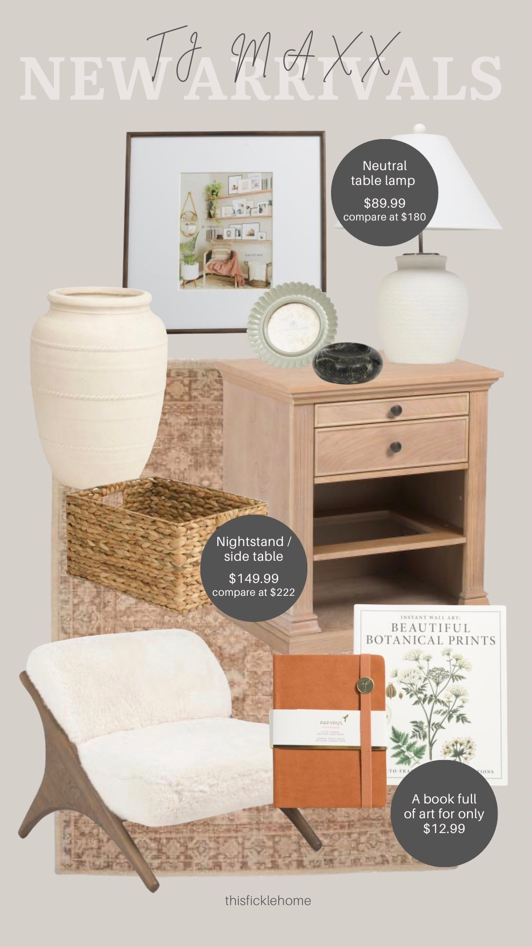What’s new and what I’m loving from TJ Maxx home!

Neutral table lamp
Area rug
Nightstand styling
Affordable art
Affordable home decor from TJ Maxx 

#LTKSaleAlert #LTKHome