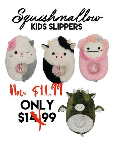 Squishmalloo slippers in stock! Squishmallow slippers for kids. Squishmallow pink Sasquatch. Squishmallow cow slippers. Squishmallow dragon slippers. Squishmallow slippers for boys. Squishmallow cat slippers  

#LTKkids #LTKCyberweek #LTKGiftGuide
