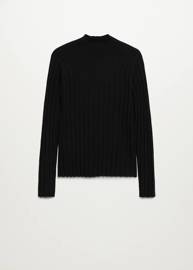 Ribbed fine-knit sweater | MANGO (US)