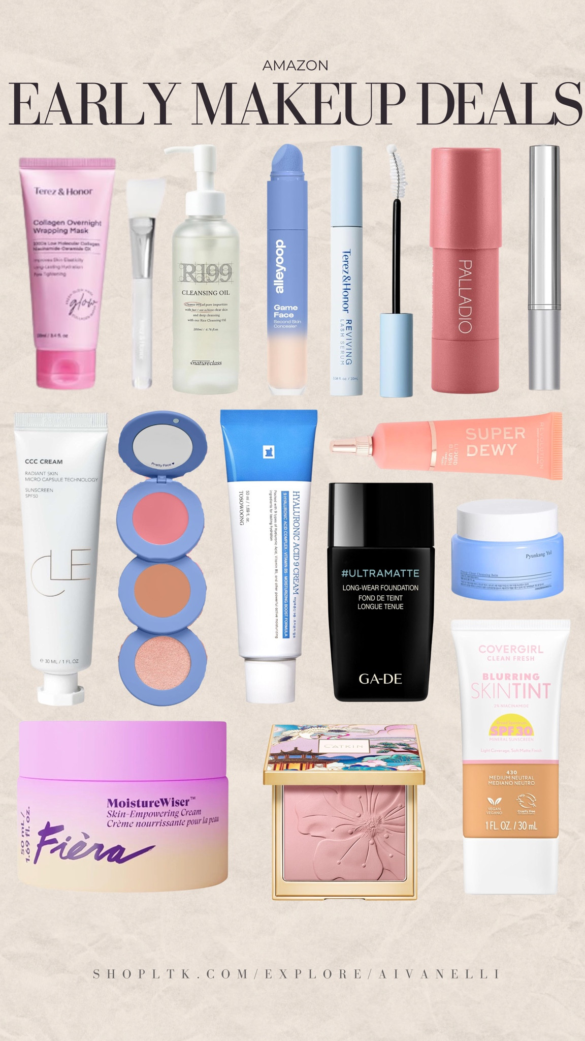 Amazon early spring sale makeup deals

natural everyday makeup look
full glam makeup routine
dewy skin foundation look
matte makeup finish routine
clean girl makeup aesthetic
drugstore makeup favorites
long lasting makeup products
makeup for oily skin routine
soft glam neutral makeup look

#LTKBeauty #LTKSeasonal #LTKSaleAlert