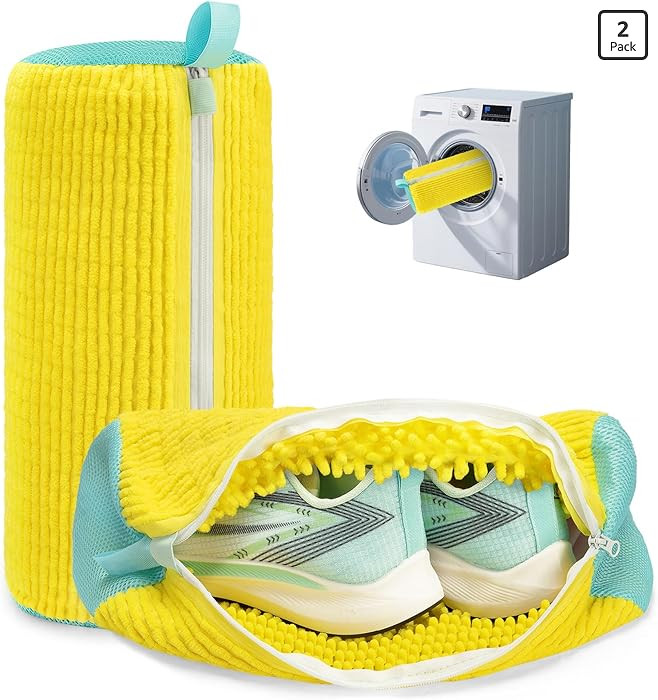Shoe Washing Machine Bag Laundry Shoe Bag for Washer and Dryer Reusable 2pc Shoe Cleaning Bags fo... | Amazon (US)