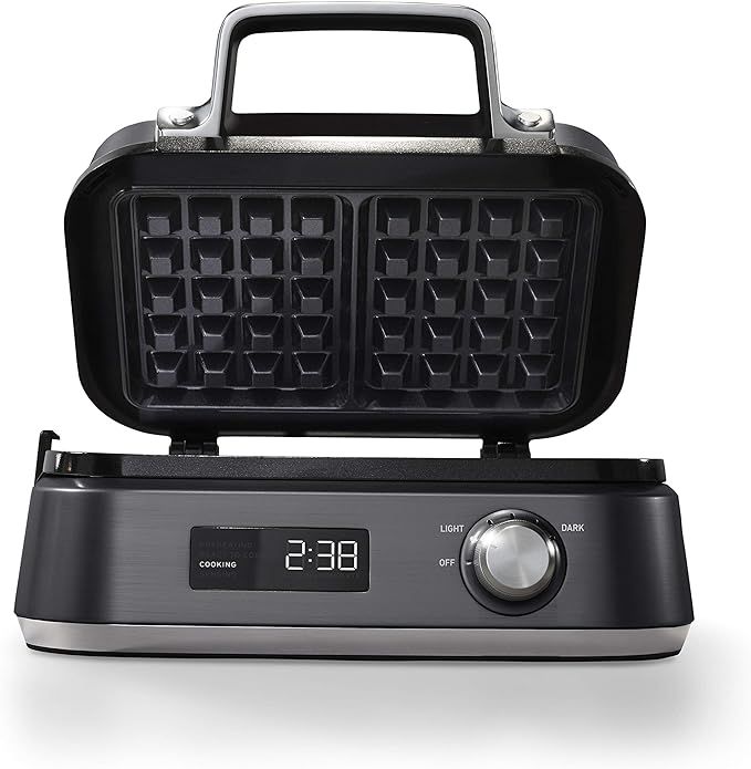 Calphalon Intellicrisp Belgian Waffle Maker with LED Display Timer and Ceramic Cooking Plates, Ma... | Amazon (US)