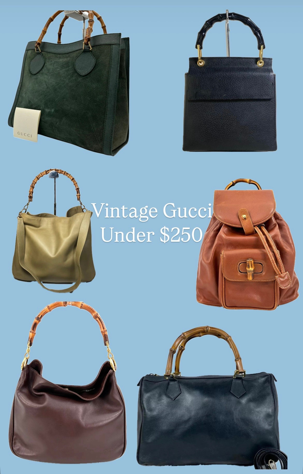 So many beautiful vintage Gucci pieces under $250! Don’t be afraid to purchase from sellers in Japan. Their counterfeit laws are strict and they usually ship fast!

#LTKWorkwear #LTKItBag #LTKStyleTip
